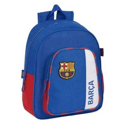 Abbildung von Safta FC Barcelona 2. Team Schulrucksack, ideal für Kinder unterschiedlichen Alters, bequem und vielseitig, Qualität Widerstandsfähigkeit, 27 x 10 33 cm, Blau Kastanienbraun, blau/granate,