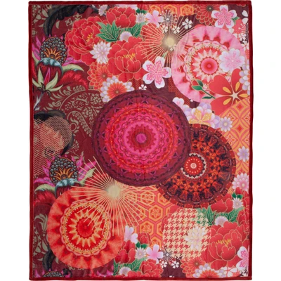 Abbildung von hip Plaid &quot;Yuki&quot;, mit Mandala, Kuscheldecke