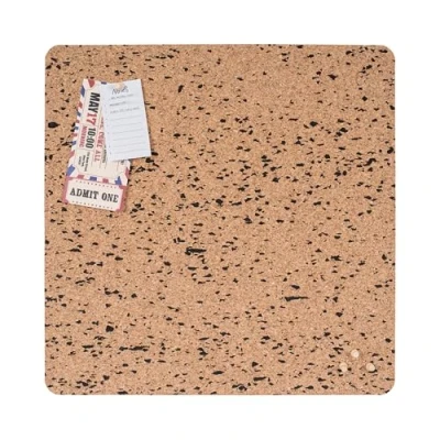 Abbildung von Bi Office Eco Korkplatte ohne Rahmen, doppelseitiger Naturkork, quadratisch, 45 x cm