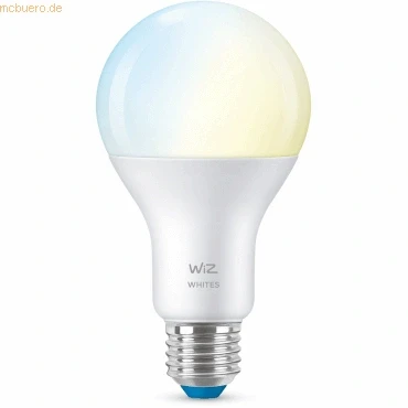 Abbildung von WiZ Tunable White LED Lampe, E27, 100 W, dimmbar, warm bis kaltweiß, smarte Steuerung per App/Stimme über WLAN