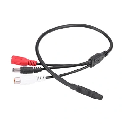 Abbildung von MAGT Audio Pickup Mikrofon, Mini Mikrofon Hochempfindliches Tonabnehmer Audiomikrofon für CCTV Überwachungskamera DVR Sound