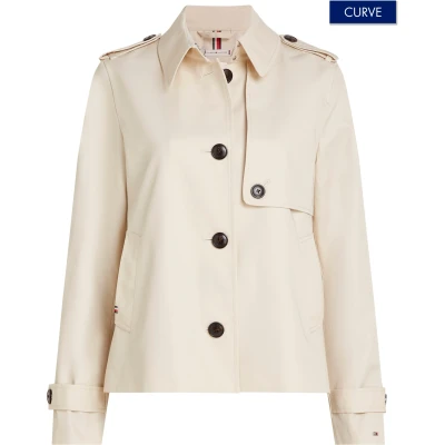 Abbildung von Tommy Hilfiger Curve Leichte Jacke, Damen, Größe: 48, Desert sand dune