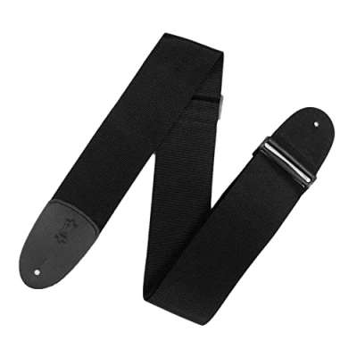 Abbildung von Levy&#039;s Gitarrengurt (Polypropylen, ca. 7,5 cm breit) schwarz