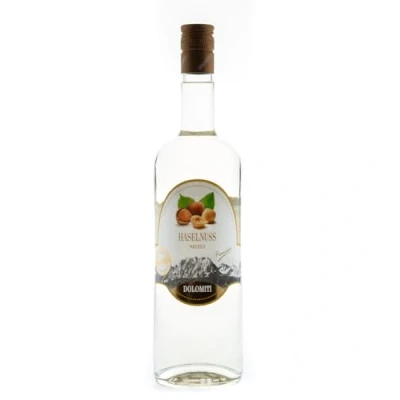 Abbildung von DOLOMITI Haselnuss Schnaps Premium Spirituose 40% vol. Haselnussschnaps 1 x Liter