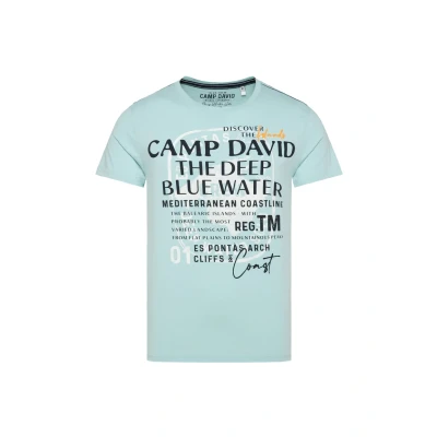 Abbildung von Camp David Herren T Shirt mit Print Artworks Sea Mint L