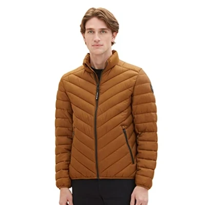 Abbildung von TOM Tailor Light Weight Übergangsjacke, Herren, Größe: 3XL, Deep cognac