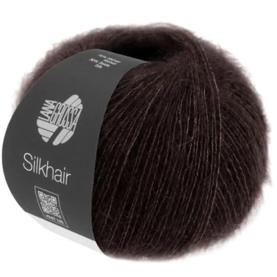 Abbildung von LANA GROSSA Silkhair Feines Lace Garn aus Superkid Mohair mit Seide Handstrickgarn 70% (Superkid) &amp; 30% 25g Wolle zum Stricken Häkeln 210m