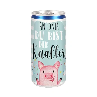 Abbildung von Herz &amp; Heim® City Secco 0,2l Geschenkidee/Du bist der Knaller/mit Wunschname
