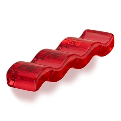 Abbildung von SO TECH® Möbelgriff Designgriff SW68 BA 64 mm kirschrot transluzent rot transparent, Griff Schubladengriff incl. Schrauben