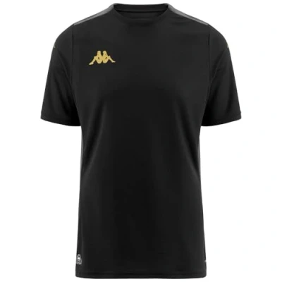 Abbildung von Kappa Tshirt print, Herren, Größe: Large, Black/grey charcoal