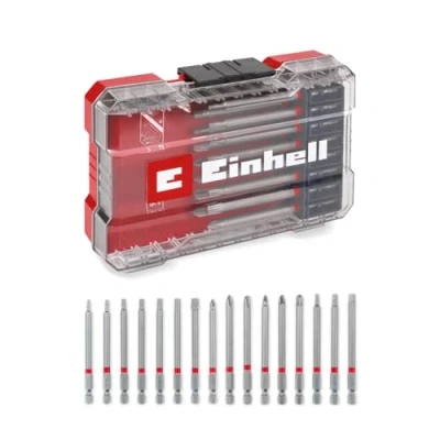Abbildung von Einhell 49118973, Bohrer, Bohrer Set, 90 mm, Acrylglas, Aluminium, Glas, Mauerwerk, Metall, Kunststoff, Holz, Stahl, Silber