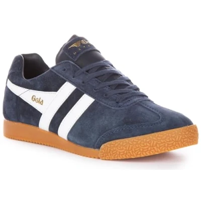 Abbildung von Gola Harrier Suede Damenschuh Sneaker (Navy/White, Numeric_41)