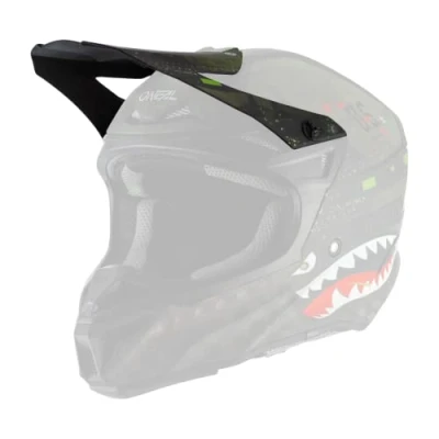Abbildung von O&#039;NEAL Ersatzschirm Motocross Helm MX für den 5SRS Helmet Warhawk V.22 Visor Polyacrylite Erwachsene Schwarz Grün