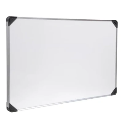 Abbildung von Memobe IDEA Edge Whiteboard Magnetisch Tafel zum Aufhängen für Wohnung, Küche, Büro, Schule Wandplaner in Aluminium Rahmen Organisationstafel Wand 90x60 cm