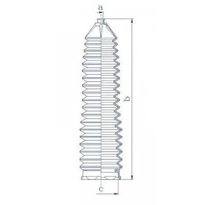 Abbildung von SPIDAN 84204 Lenkmanschette Thermoplast für Edelstahlkabelbinder 10, 55 210 FIAT: Barchetta, Marea Weekend, Coupe