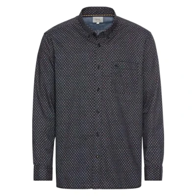 Abbildung von camel active MIT Allover Hemd, Herren, Größe: Medium, Night blue