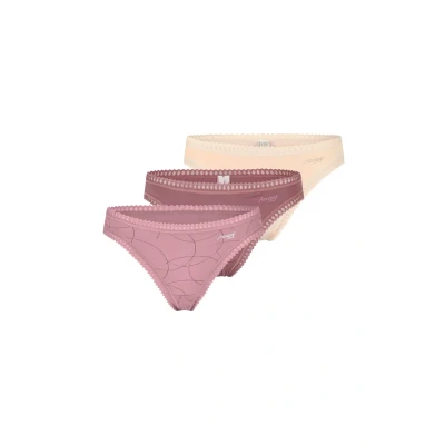 Abbildung von Sloggi 3 PACK GO Crush String String, Damen, Größe: Small, Beige/rosa