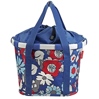 Abbildung von KlickFix Fahrradkorb City Tasche Bikebasket florist indigo, 35x28x26cm,15ltr, 800g