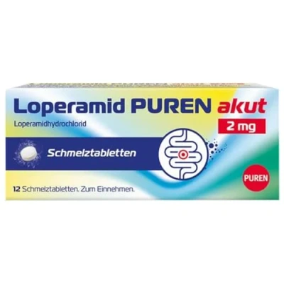 Abbildung von Loperamid PUREN akut 2 mg 12 St