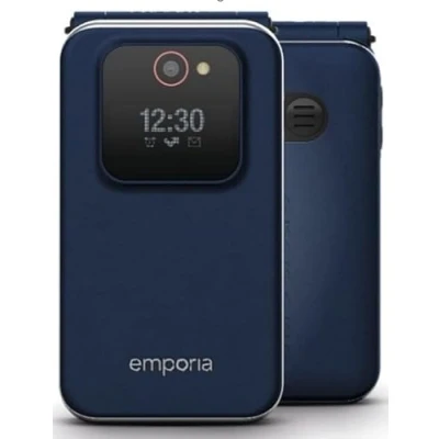 Abbildung von emporiaJOY 2G, Seniorenhandy Klapphandy ohne Vertrag, Mobiltelefon mit Notruftaste, 2,8 Zoll Display, Blau