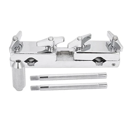 Abbildung von Drum Set Verbindungsklemme Halter Cowbell Kuhglocke Percussionshalter Halteklammer Eisen Perkussion Anschluss Clip Universalhalter Zubehör