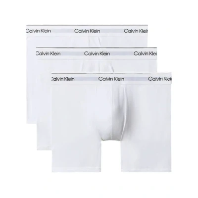 Abbildung von Calvin Klein Underwear Modern Stretch Boxer Brief 3 PACK Panties, Herren, Größe: Medium, White