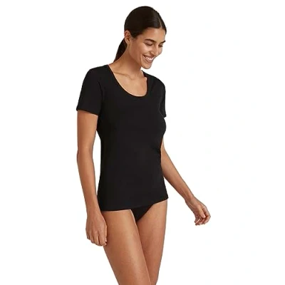 Abbildung von Falke Daily Natural Sustainable Cotton Unterhemd/shirt black, Damen, Größe: Medium, Black