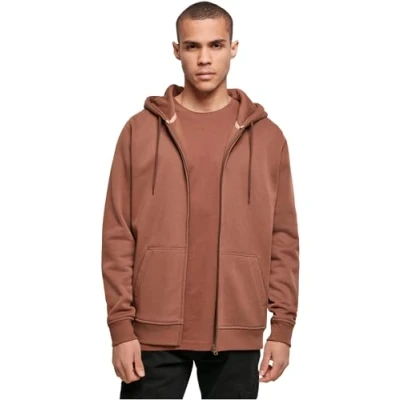 Abbildung von Build Your Brand Herren BY012 Heavy Zip Hoody Kapuzenpullover, bark, XXL