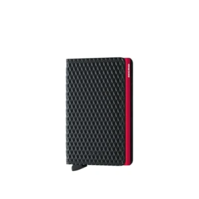 Abbildung von Secrid Slimwallet Portemonnaie Cubic black/red