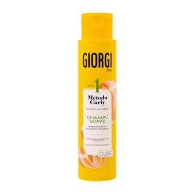 Abbildung von GIORGI Line Weiches Shampoo, Curly Methode, spektakuläre Locken, 0% Alkohol, Silikone, Sulfate, mit pflanzlichen Proteinen und Avocado, 350 ml