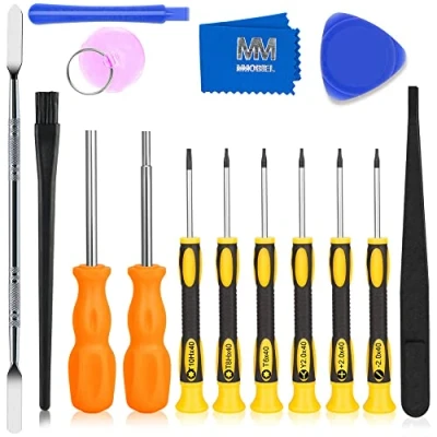 Abbildung von MMOBIEL Reparatur Werkzeug Set Kompatibel mit Nintendo, Switch 3DS and Wii NES SNES DS Lite GBA GameCube inkl Schraubendreher