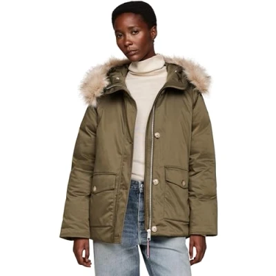 Abbildung von Tommy Hilfiger Parka, Damen, Größe: Large, Army green