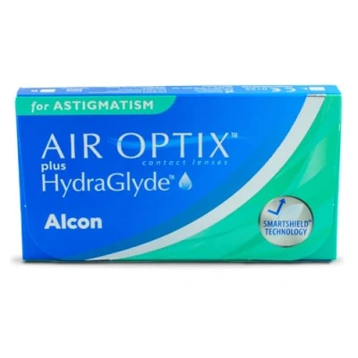 Abbildung von Air Optix plus HydraGlyde for Astigmatism Monatslinsen weich 6 Stück BC 8.7 mm DIA 14.5 CYL 00.75 ACHSE 160 03.00 Dioptrien