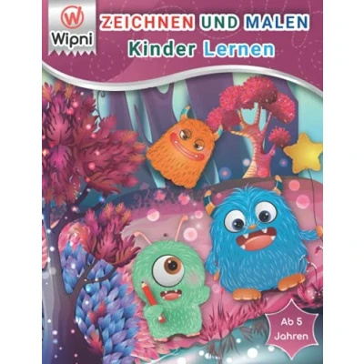 Abbildung von kinder Lernen Zeichnen und Malen: Monster Buch Ab 5 Jahren Zeichenbuch Malbuch für Kleine Zeichner Schritt