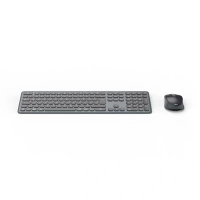 Abbildung von Hama Tastatur Maus Set kabellos WKM 550 (Multi Device 2,4GHz via USB Empfänger + 2X Bluetooth für PC, Laptop, Tablet, 10 m Reichweite, deutsches QWERTZ Layout, leise, batteriebetrieben) schwarz