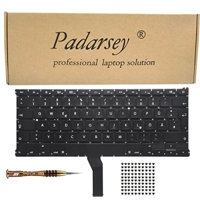 Abbildung von Pardarsey Padarsey Laptop Tastatur Ersatz Austausch Deutsch QWERTZ Kompatibel für MacBook Air 13 Inch A1369 A1466 Series 2011 2012 2013 2014 2015 (Deutsches Layout)