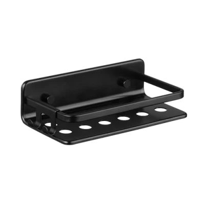 Abbildung von TATAY Rechteckiger Korb Model Serenity, Aluminium, Farbe Schwarz. Mabe 10 x 20 5.5 cm