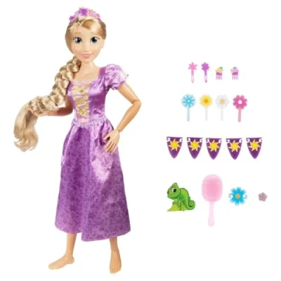 Abbildung von Disney Prinzessinnen Rapunzel Puppe 80cm