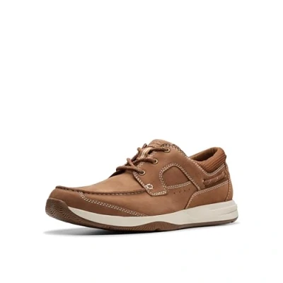 Abbildung von Clarks Herren Sailview Lace, Hellbraunes Nubuk, 42 EU