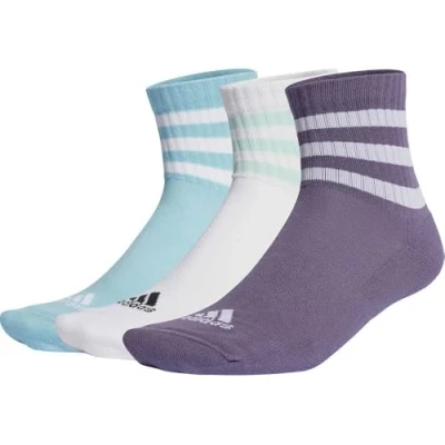 Abbildung von adidas Unisex 3 Streifen gepolsterte Sportbekleidung Mid Cut Socken Paar Knöchelsocken (3er Pack)