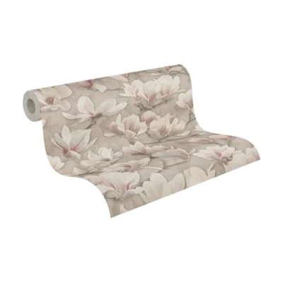 Abbildung von A.S. Création Vliestapete &quot;PintWalls II Blumen Tapete Mustertapete Magnolien Blumen&quot;, matt, floral für Schlafzimmer Küche Wohnzimmer Magnolie Design