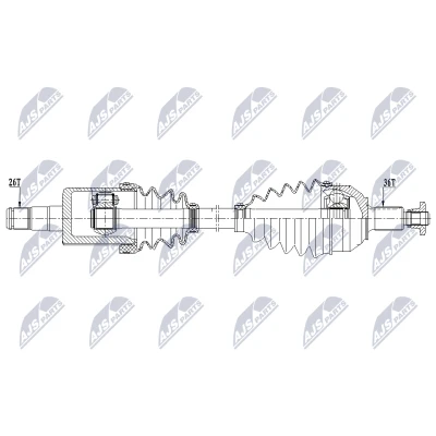 Abbildung von Antriebswelle NTY NPW VW 210