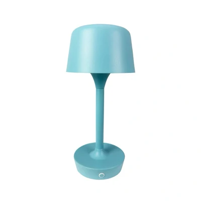Abbildung von Dyberg Larsen LED Akku Tischlampe Flow, hellblau, Höhe 25 cm
