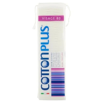 Abbildung von Cotton Plus Quadratische Make up Entferner 100% Baumwolle 80 Stück