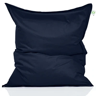 Abbildung von Green Bean Sitzsack Square (Indoor Bag XXL 140x180cm 380 Liter, Kinder &amp; Erwachsene Bag), EPS Perlen Füllung Riesensitzsack Groß Liegekissen Sitzkissen