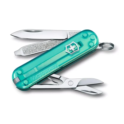Abbildung von Victorinox Classic SD Transparent Colors Tropical Surf 7 Funktionen