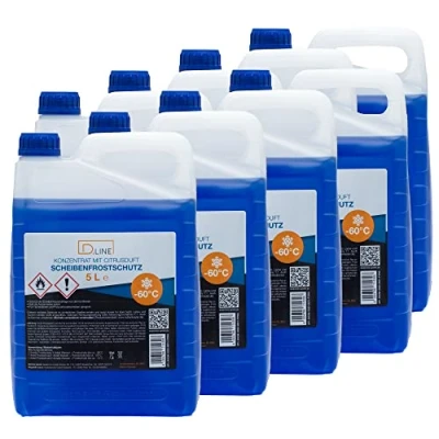 Abbildung von D.LINE Premium Scheibenfrostschutz Konzentrat mit Citrusduft 60C, 5 Liter Kanister (8)