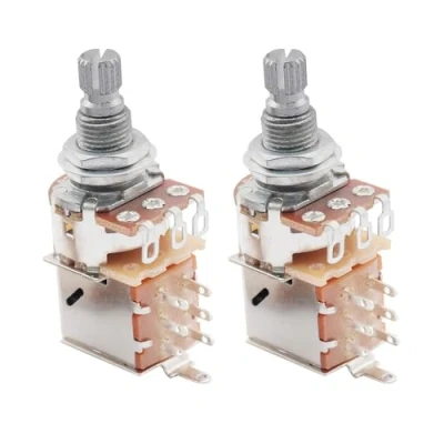 Abbildung von Musiclily Metrik B250K Push Pull Poti Linear Taper Potentiometer für E Gitarre und Bass(2 Stück)