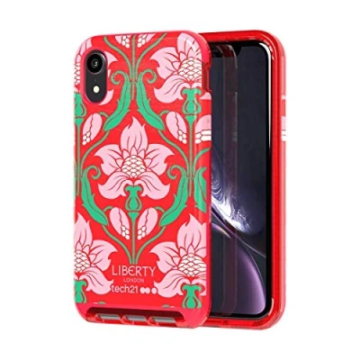Abbildung von tech21 Evo Luxe Liberty Azelia Schutzhülle für Apple iPhone XR Rot