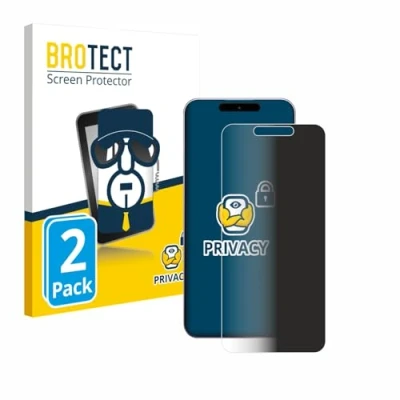 Abbildung von BROTECT (2 Stück Anti Spy Blickschutzfolie für Oukitel P1 Privacy Screen Protector [Displayschutz Folie, Sichtschutz, Blaulichtfilter]